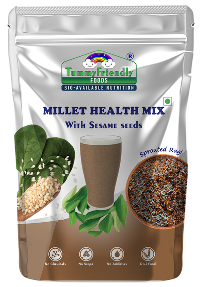 Organic Millet Health Mix with Sesame Seeds| For Kids and Adults | 800g