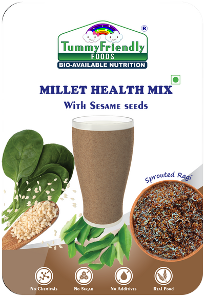 Organic Millet Health Mix with Sesame Seeds| For Kids and Adults | 800g