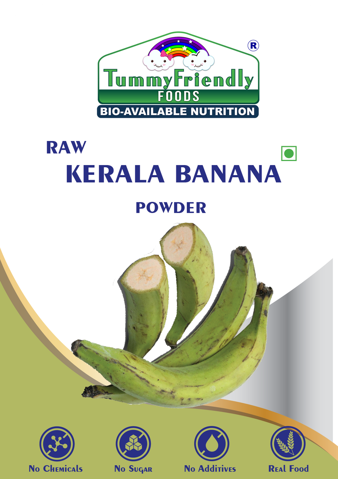 TummyFriendly Foods Organic Raw Kerala Banana Powder | 8 months and up | No Chemicals | 200g each (Pack of 2)