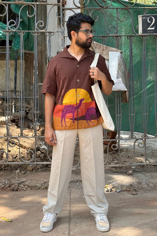 Designs by Kaavishh Handcrafted Sonwela Shirt