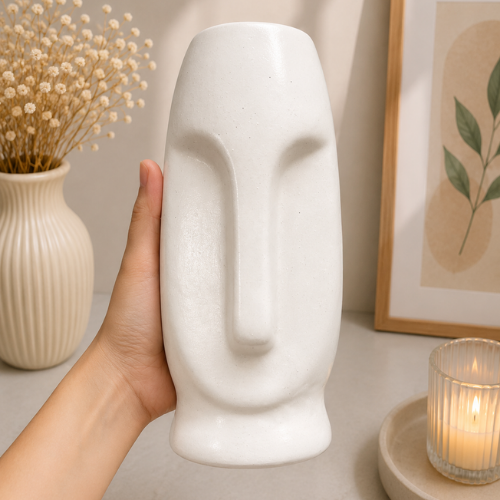 Visage Moderne – Sculptural Face Ceramic Vase