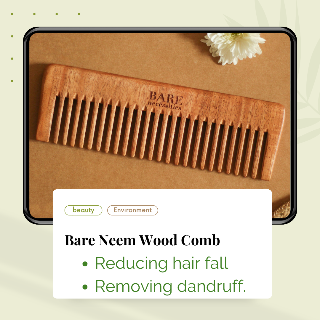 Bare Necessities Handmade Neem Wooden Comb