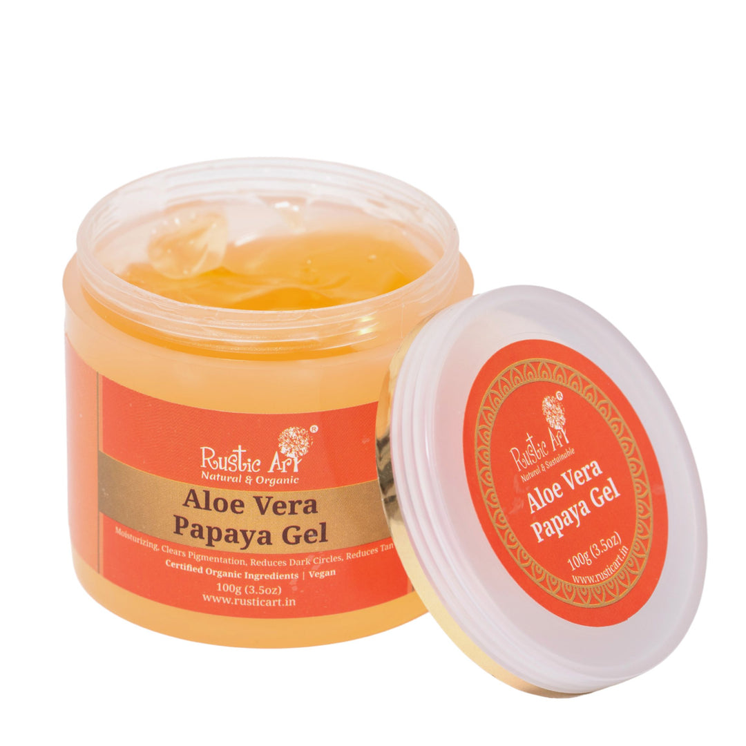 Rustic Art Aloe Vera Papaya Gel 100g [PACK OF 2]