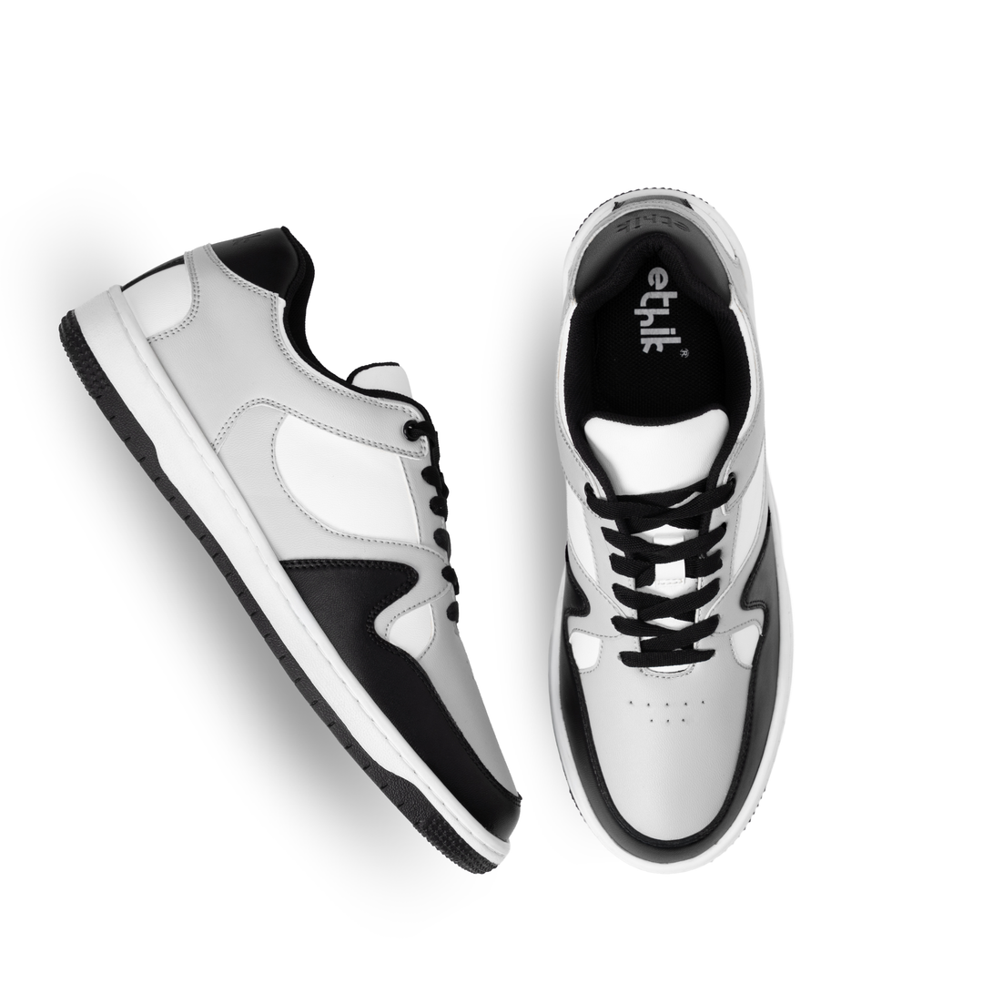 Trace Black & Grey Signature Sneakers