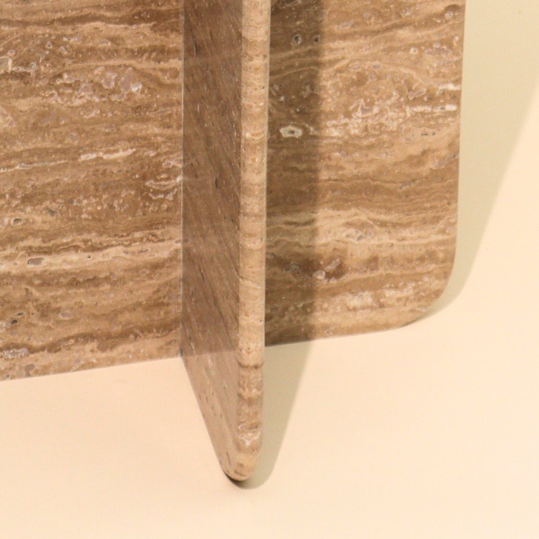 Muun Home Norge Marble Table - Travertine