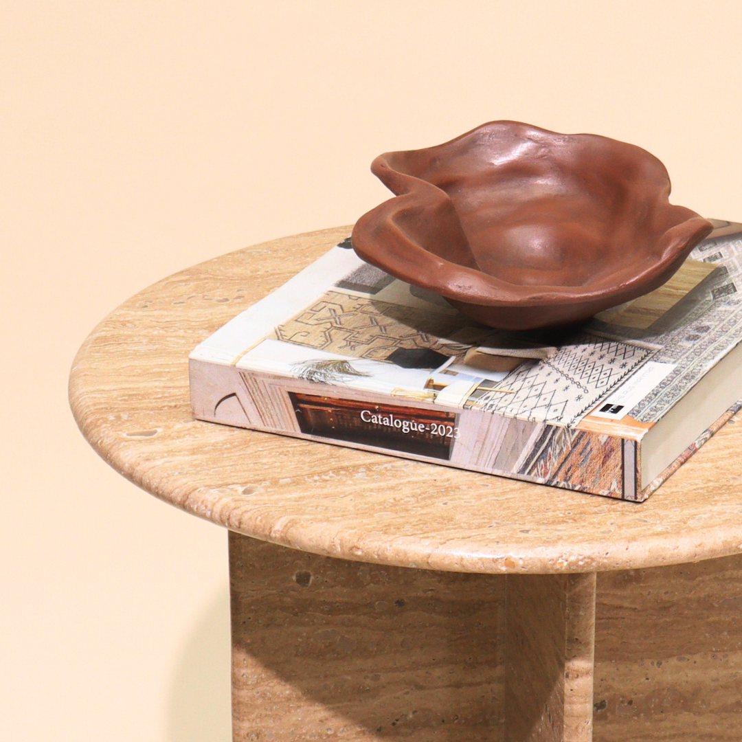 Muun Home Norge Marble Table - Travertine