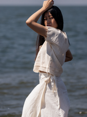 Unborn Studio Undyed - Wrap around midi