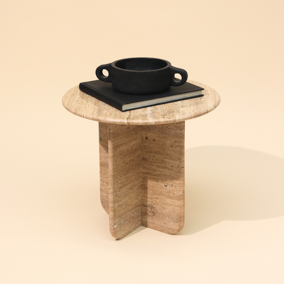 Muun Home Norge Marble Table - Travertine