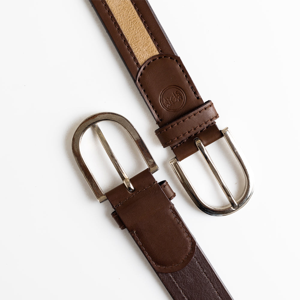 Monkstory MonkStory Dual Color Classic Mens Belt - Brown / Beige