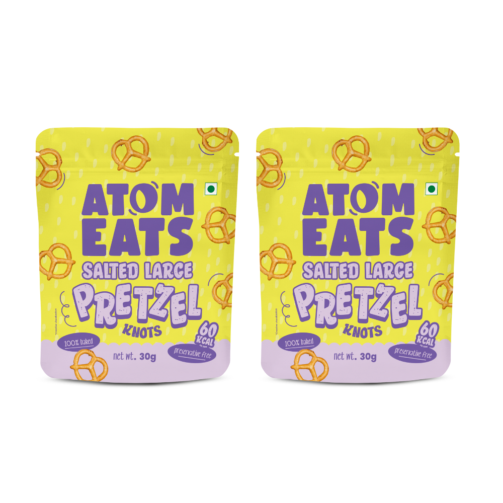 Atom Eats Salted Large Knots | (30g Pack X 2) by Atom Eats