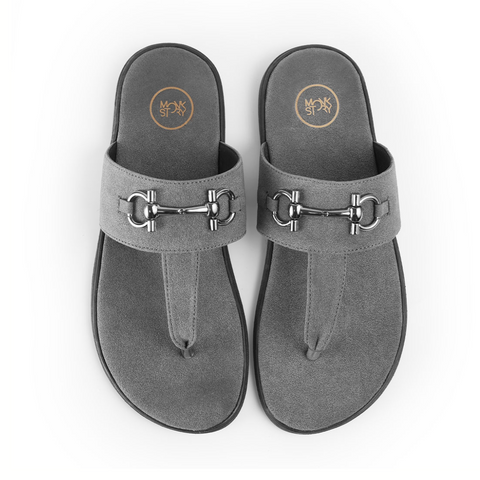 Monkstory T-Rad Luxe Horsebit Sandals - Grey
