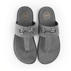 Monkstory T-Rad Luxe Horsebit Sandals - Grey