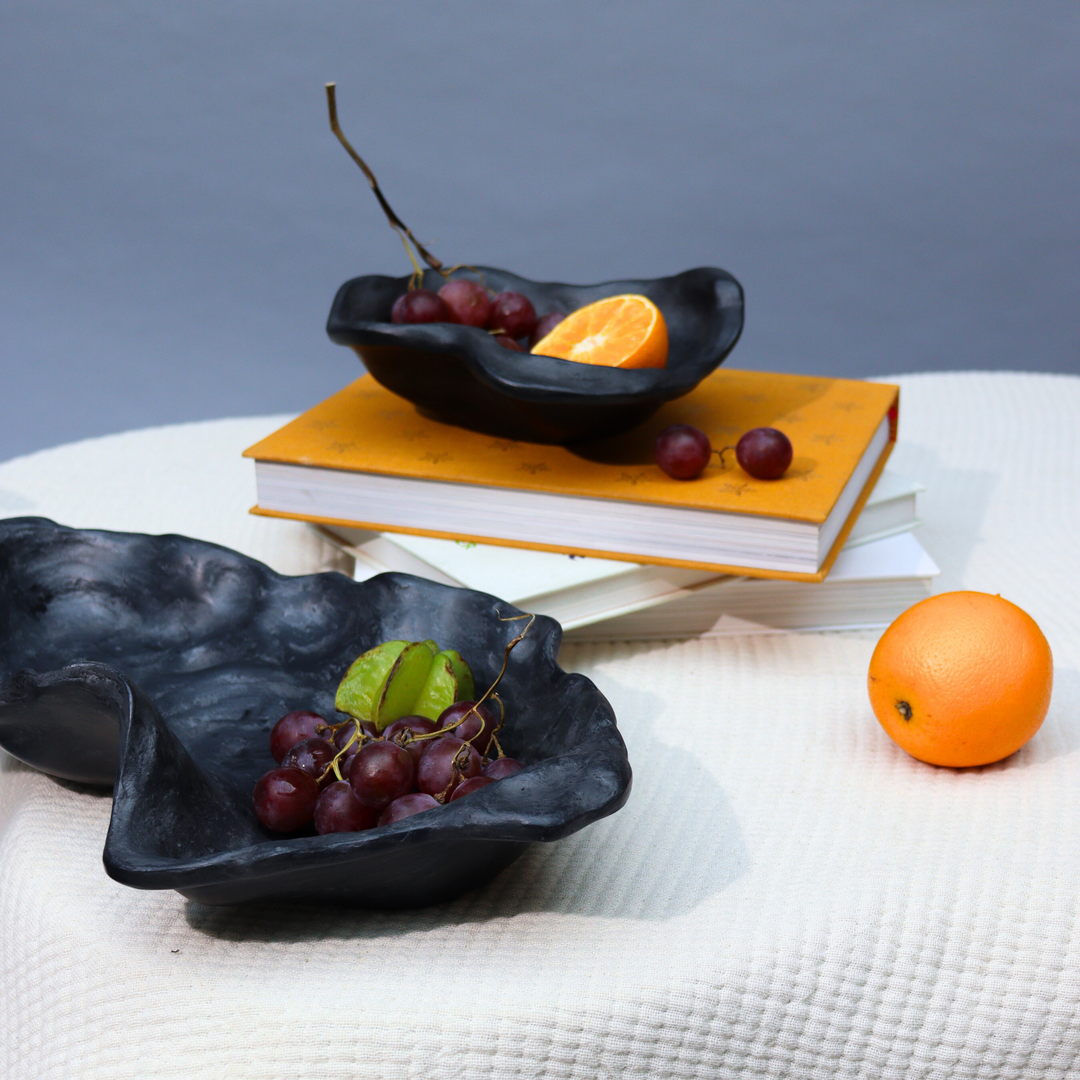 Muun Home Charcoal Kai Organic Bowls