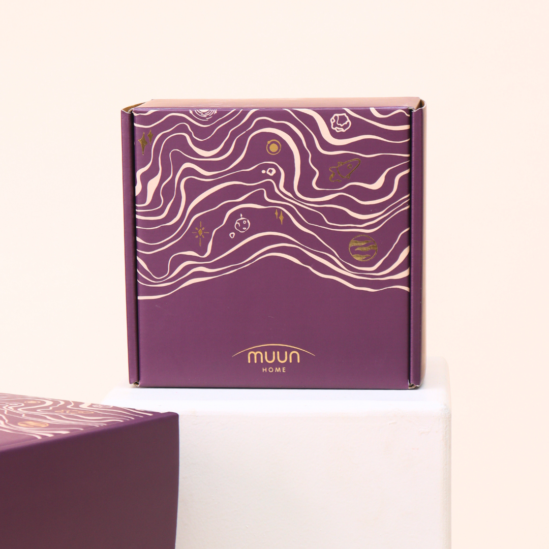 Muun Home Glass Diya Pair Gift Set - Tall & Short Diyas