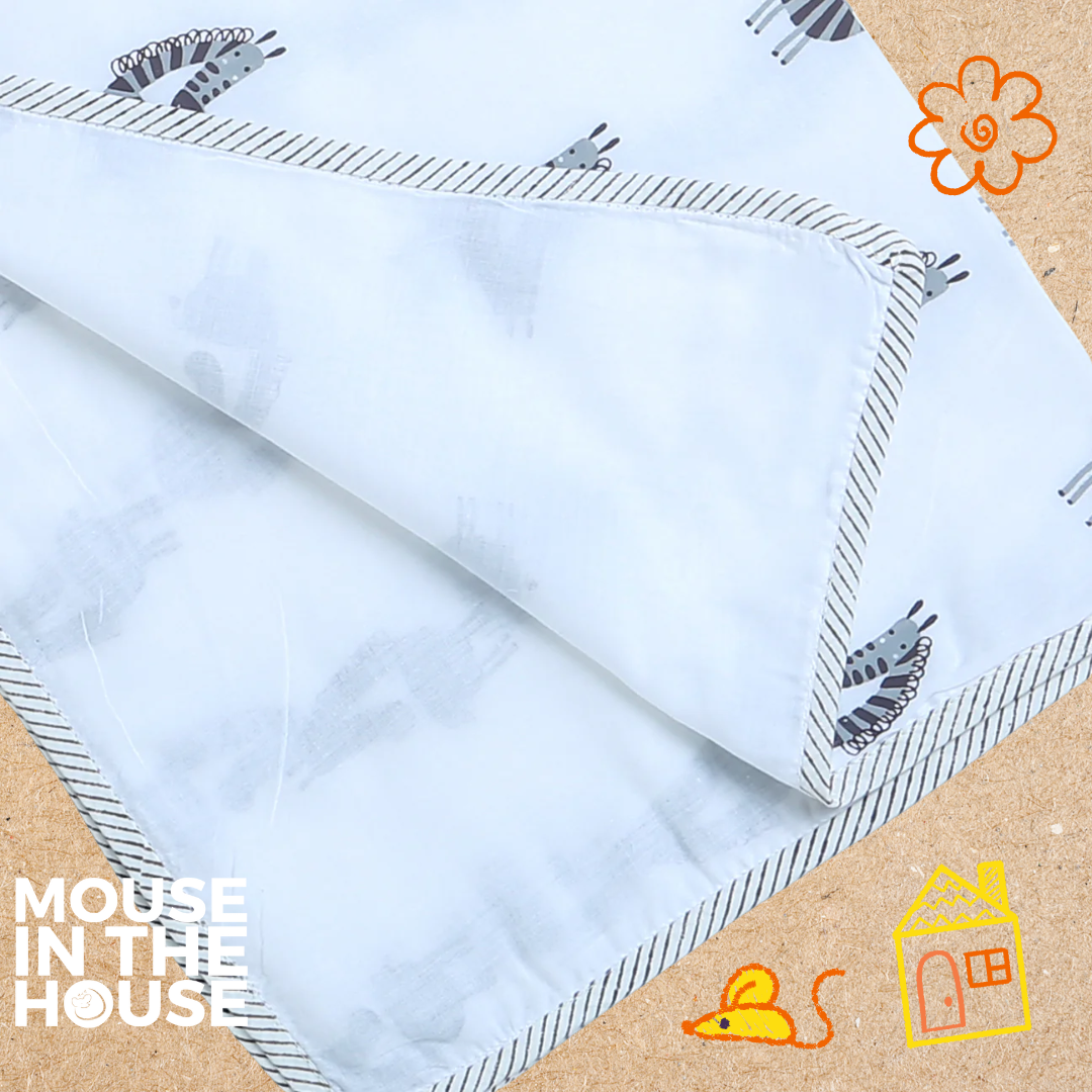 Mouse In The House Stripy Zebra -Swaddle
