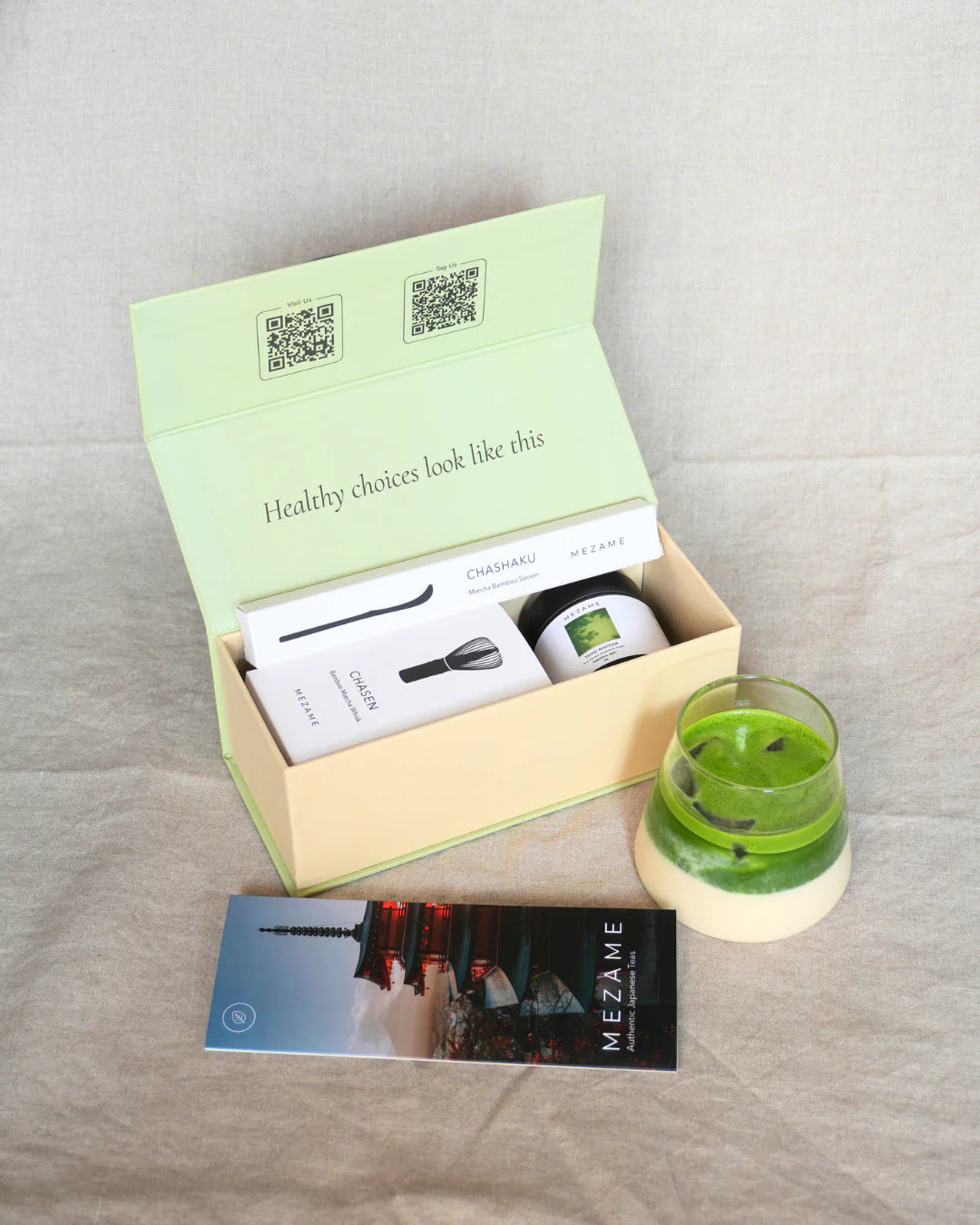 Mezame Tsuki Matcha Beginners Gift Box | Matcha Starter Set