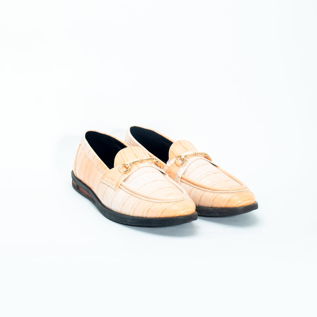 Monkstory Flatform Horsebit Slip Ons - Powder Peach
