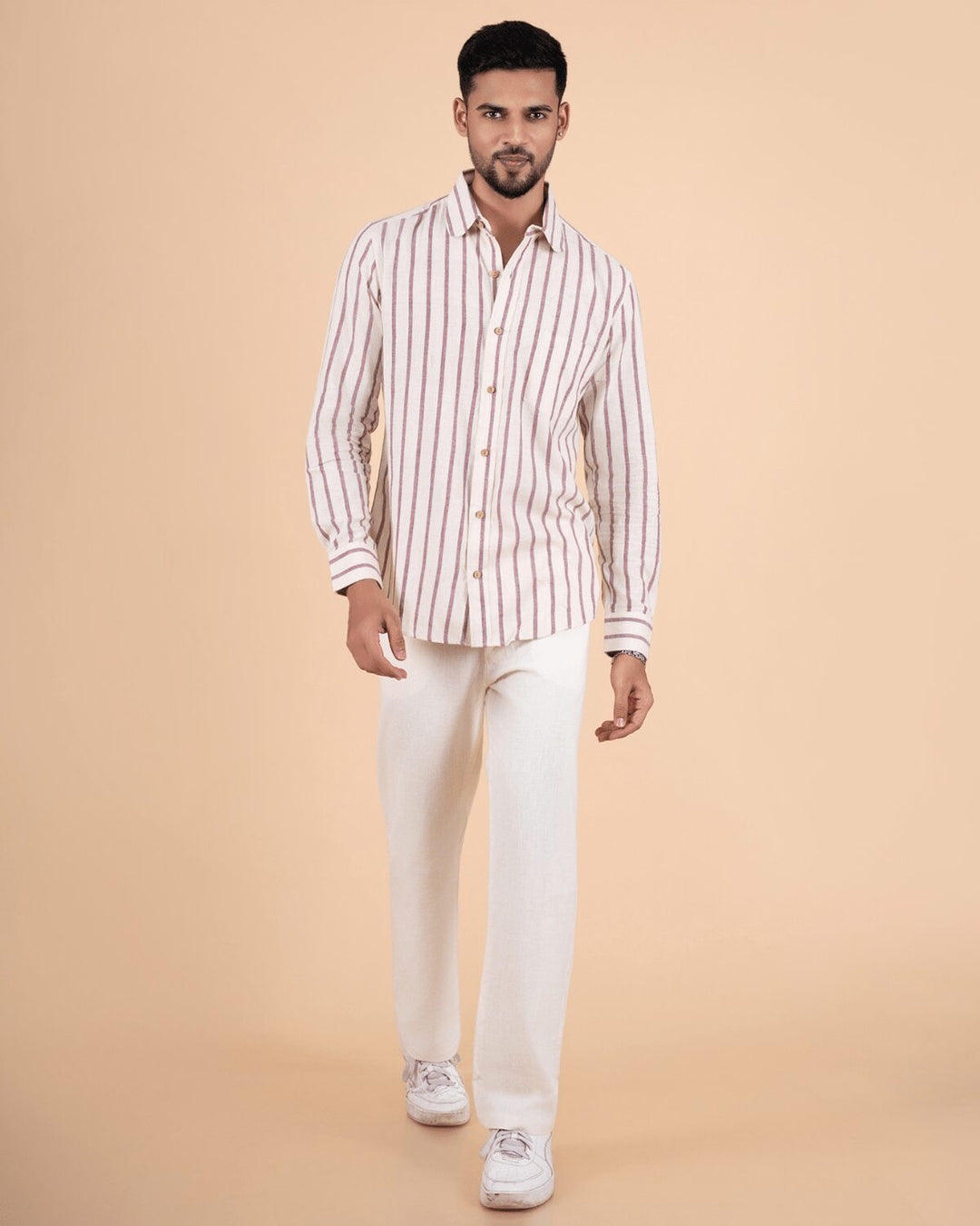 Rustic Stripe Full Sleeve Shirt