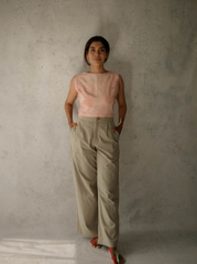 Unborn Studio Blush - Tie-back top