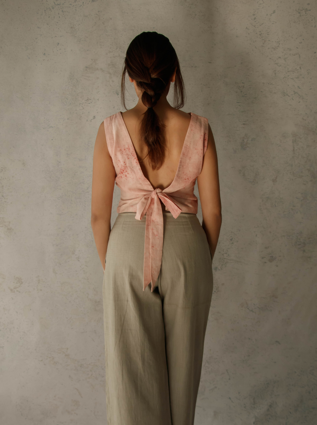 Unborn Studio Blush - Tie-back top