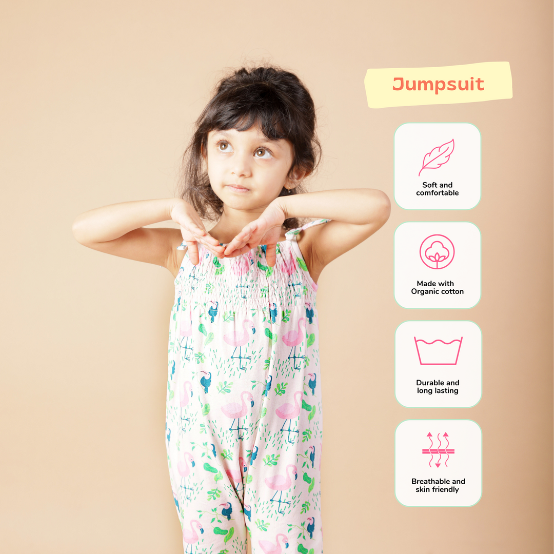 Ola! Otter Smocked Jumpsuit