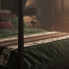 After Wait | Bamboo Bed Mat – Monochrome Jacquard Mystical Weave