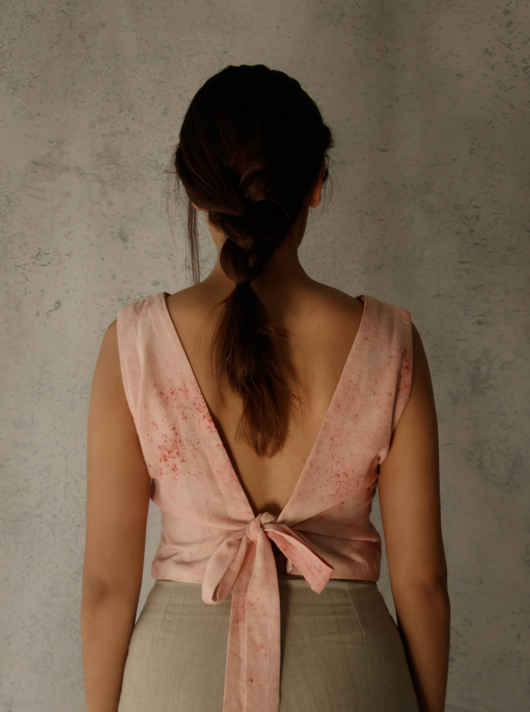 Unborn Studio Blush - Tie-back top