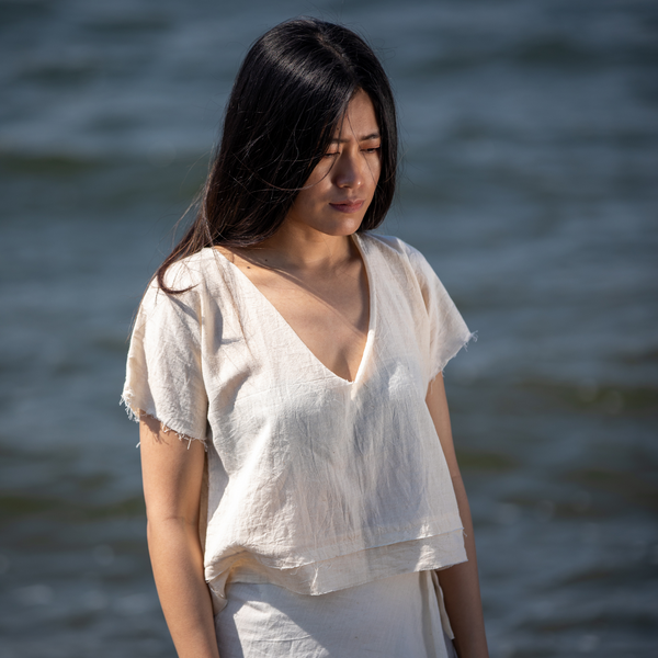 Unborn Studio Undyed -Take-it-easy top