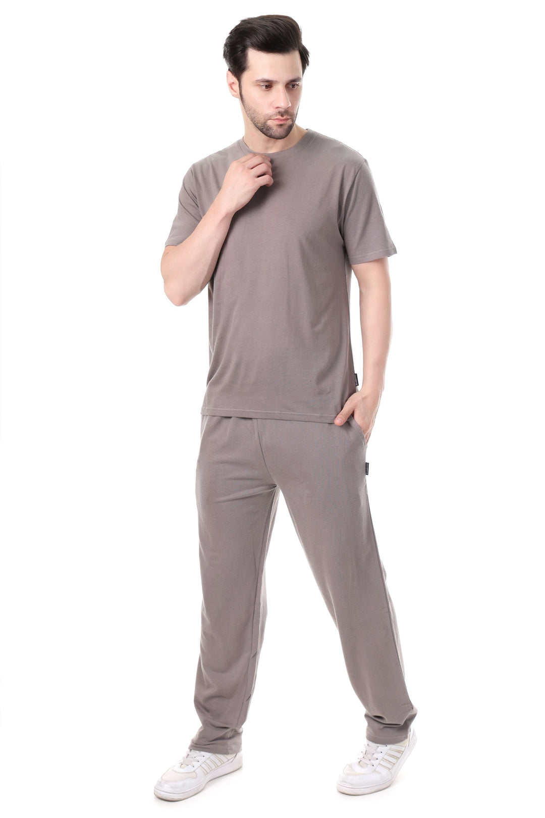 Bambians Grey Bamboo Co-ord Set for Men