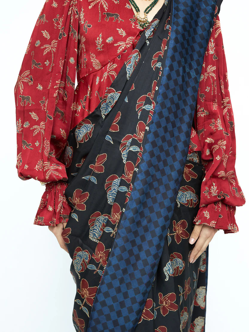 anushé pirani Wild Bloom Saree