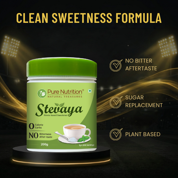 Stevaya Natural Stevia Sweetener – 200g | Zero Calorie Sugar Substitute