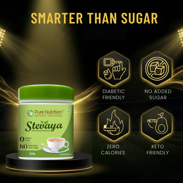 Stevaya Natural Stevia Sweetener – 200g | Zero Calorie Sugar Substitute