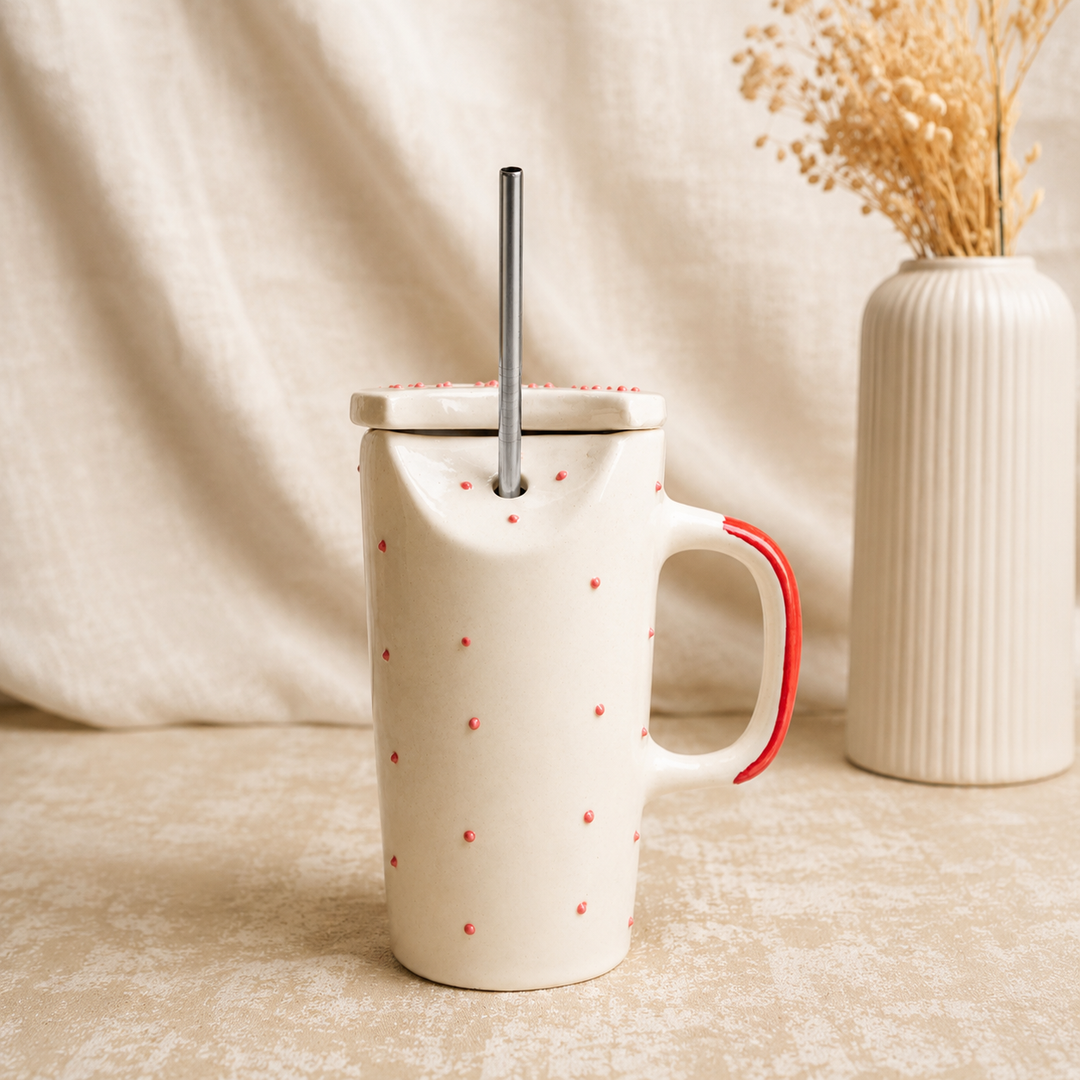 Artecasa Crimson Ceramic Sipper Hamper | Premium Raksha Bandhan Gift Hamper