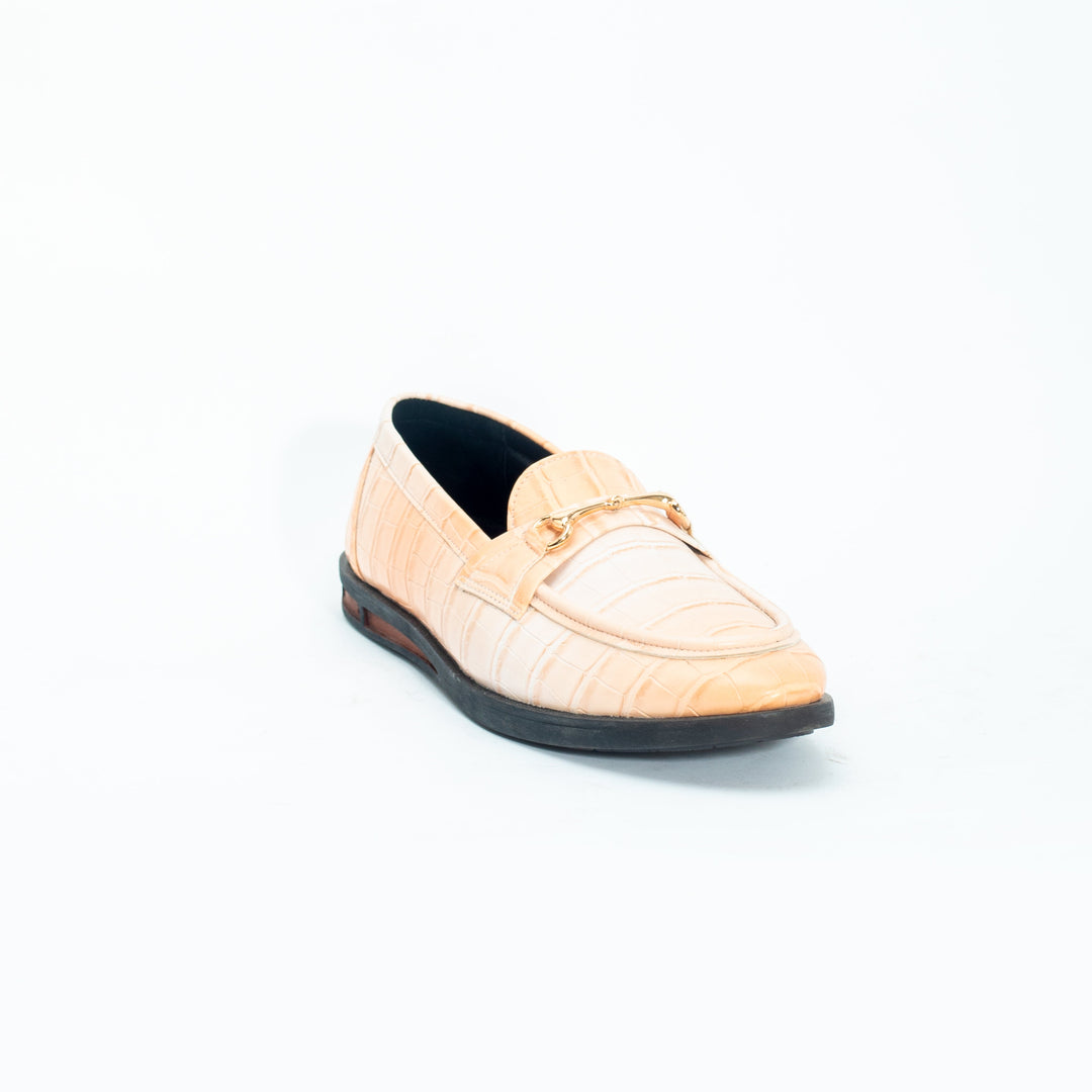 Monkstory Flatform Horsebit Slip Ons - Powder Peach