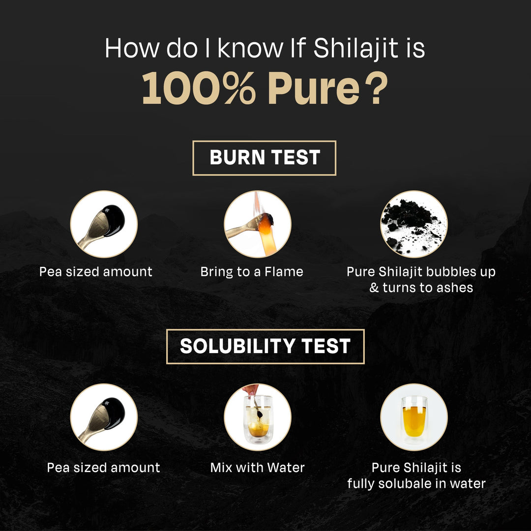 Auric Lab Certified High Altitude Shilajit/Shilajeet Gold Resin 20g | 75% Fulvic Acid + Humic Acid |80+ Trace Minerals, Real Brass spoon and Shilajit rock with every order