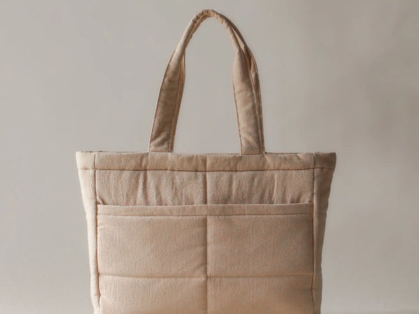 Akiiko Crinkle Pocket Tote Bag | Cotton, Padded Laptop Section