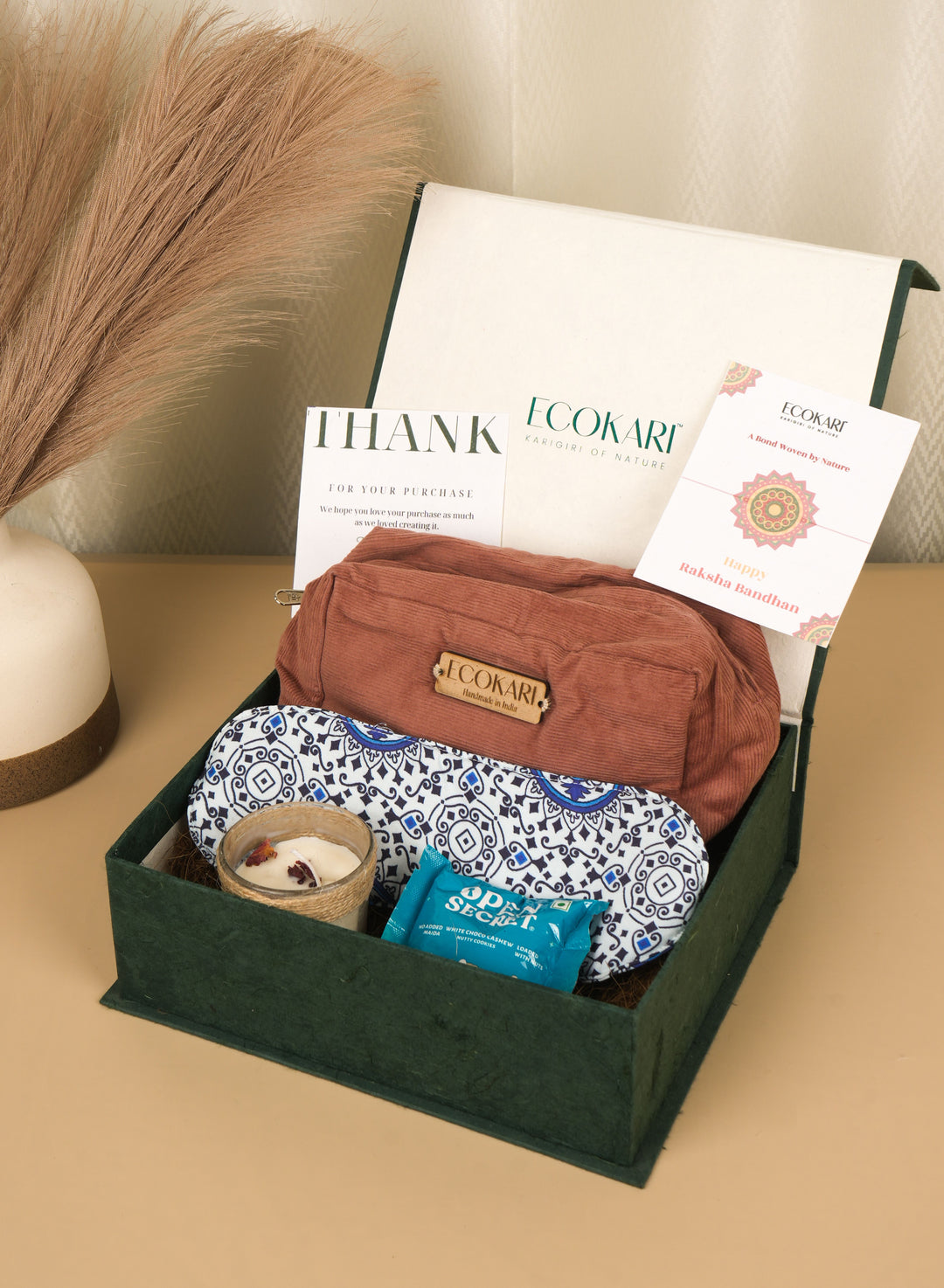 Ecokari Luxury Eco-Friendly Rakhi Gift Box for Sister