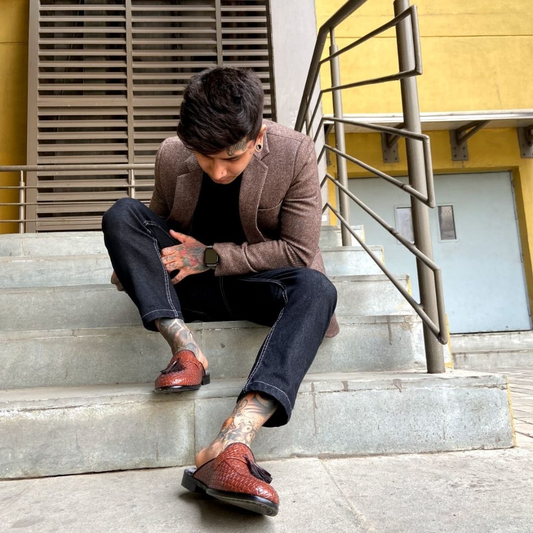 Monkstory Luxious Mule Shoes With Fur Insoles - Tan