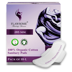 Chemical-Free Safe Sanitary Pads (L, Pack of 10/20/30) – Rash-Free, Gynecologist-Certified, Ultra Soft