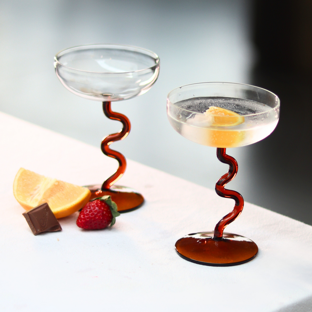 Muun Home Swirl Cocktail Glasses