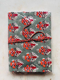 Handcrafted Fabric Diary | 18 × 13 cm | Peekaboo | Softbound with Strings