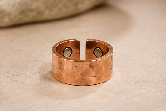 Bamboology Trends Nature Heal Heritage Hammered Adjustable Pure Copper Ring for Men & Women | Ayurvedic Wellness Jewelery