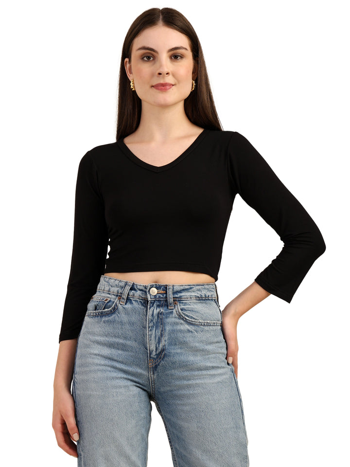 Bamboology Trends Bamboo Crop Top with Bell Sleeves | Trendy Gen Z Fashion | Eco-Friendly