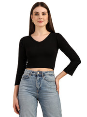 Bamboology Trends Bamboo Crop Top with Bell Sleeves | Trendy Gen Z Fashion | Eco-Friendly
