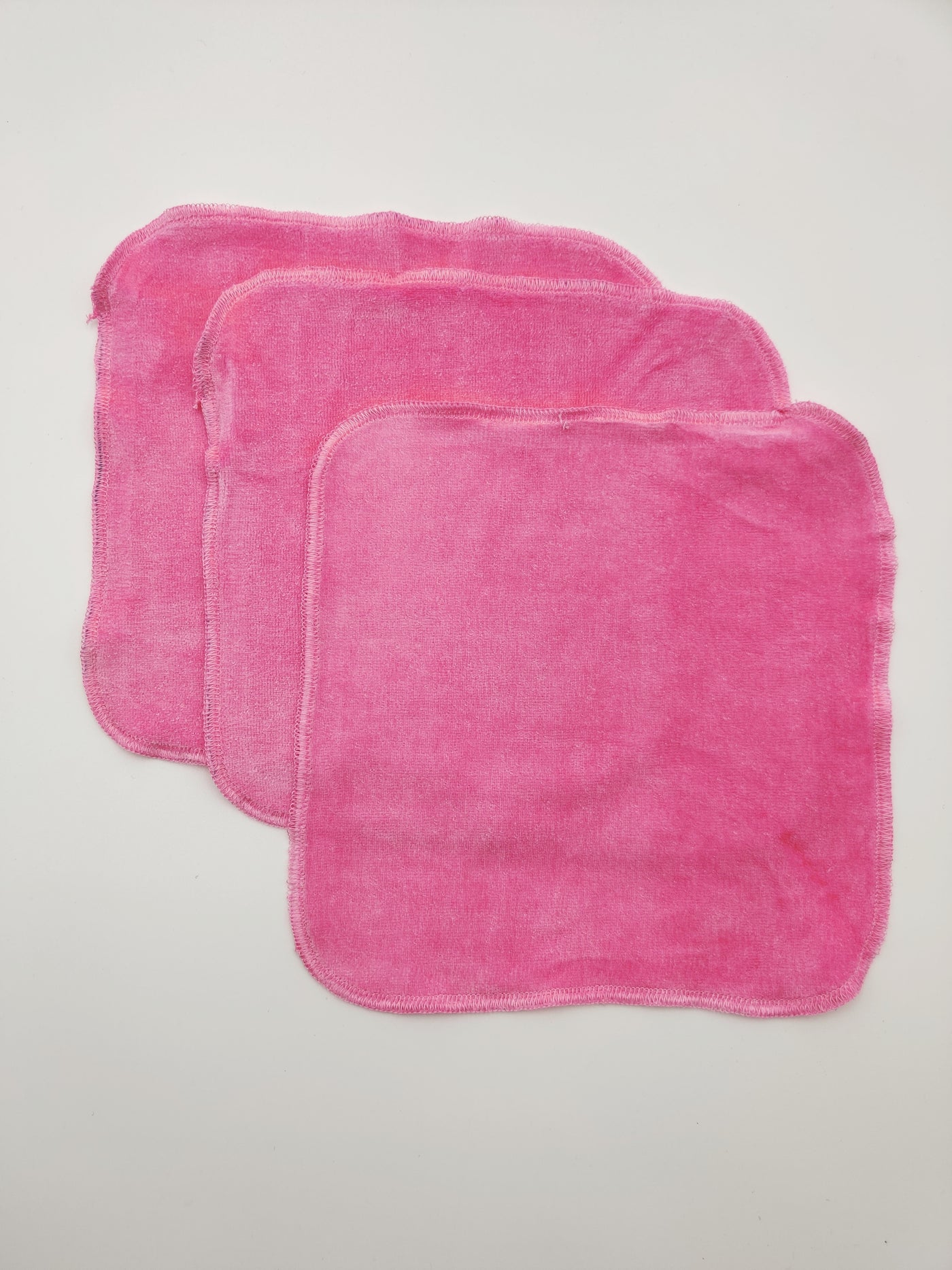Bamboo Cotton Velour Baby Wipes , Reusable & Washable (Pack of 3)
