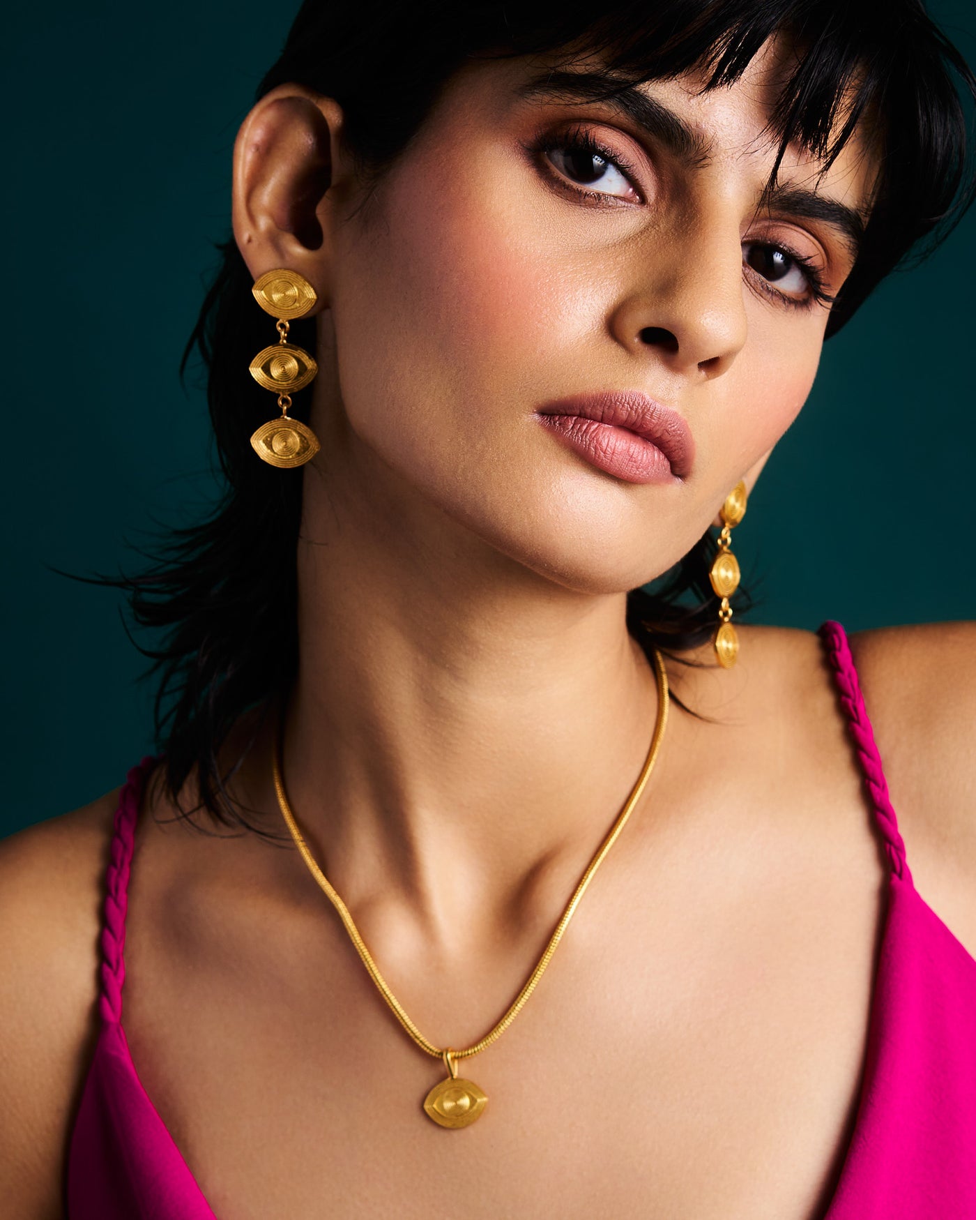 Drishti Jewellery Set - Earrings + Necklace