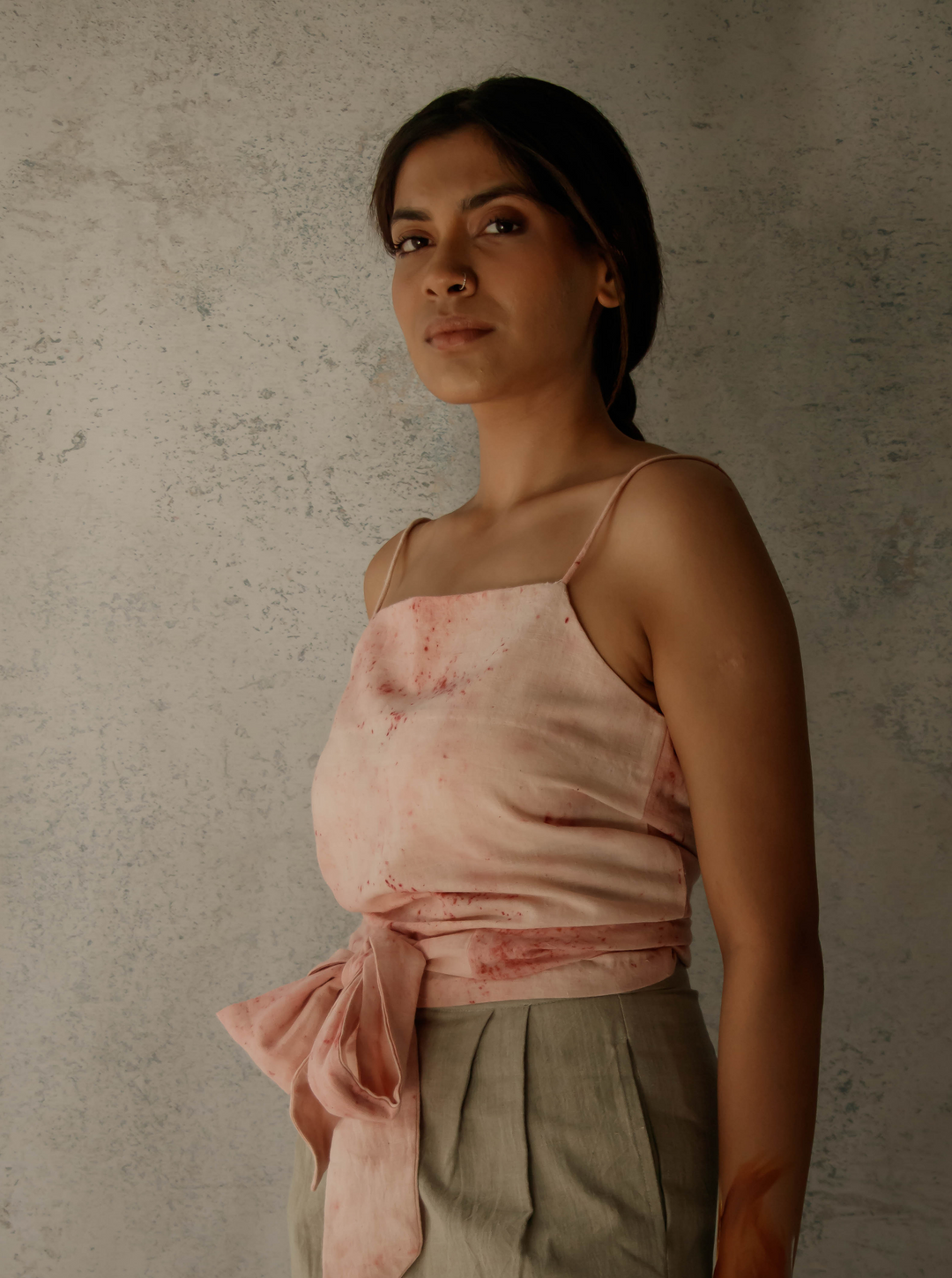 Unborn Studio Blush - Tie-back top