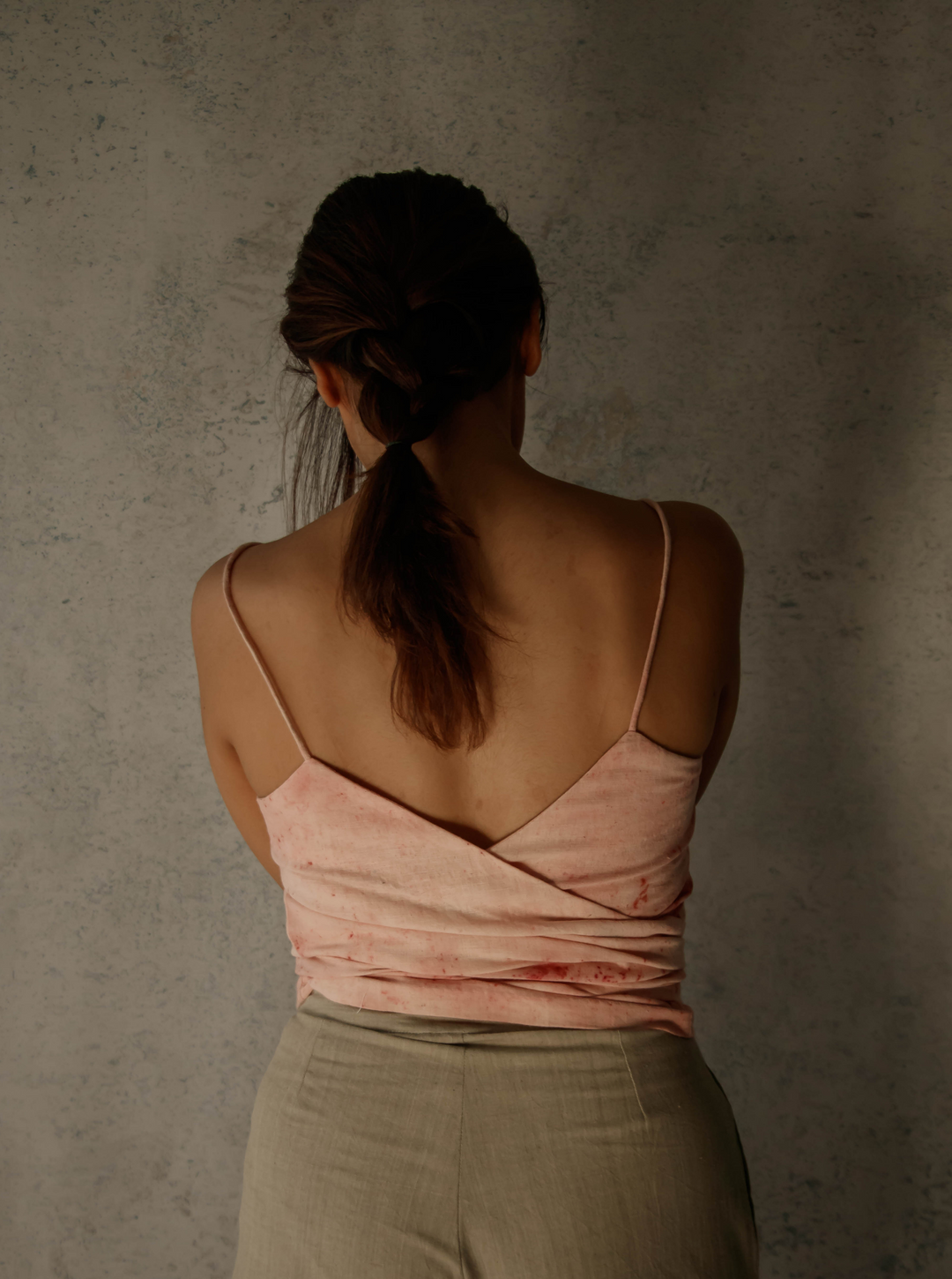 Unborn Studio Blush - Tie-back top