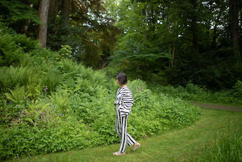The Terra Tribe Sienna Top | Stripes | Black