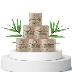 Green Loops  Bamboo Toilet Tissue Paper